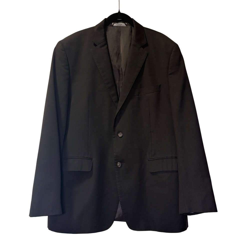 Lauren Ralph Lauren Mens 44R‎ Black 100% Wool 2 Button Blazer Sport Coat Jacket